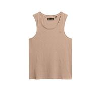Superdry Damen Tanktop mit weitem Rundhalsausschnitt Helles Taupe 38