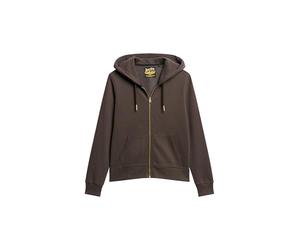 Superdry Damen Tattoo Kapuzenjacke mit Strassbesatz Karbon Schwarz 38
