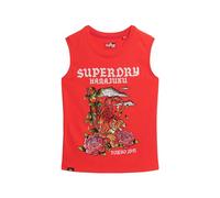 Superdry Damen Tattoo Tanktop mit Strassbesatz Soda Pop Rot 38