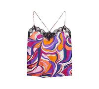 Superdry Damen Trägertop aus Satin Presley Mehrfarbig 40