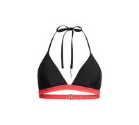 Superdry Damen Bikinioberteil Triangle Elastic Triangel mit Elastikeinsatz Schwarz M