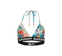 Superdry Logo Triangle Bikinioberteil XL Bali Blue Anemone