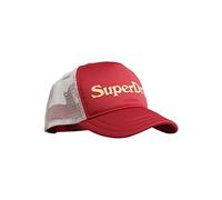 Superdry Damen Trucker Cap mit Vintage-Grafik Rot 1SIZE
