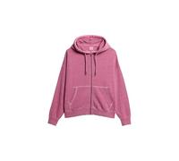 Superdry Damen Überfärbte Essential Kapuzenjacke mit Logo Shocking Pink 44