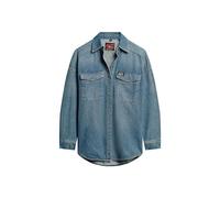 Superdry Damen Übergroße Denim-Hemdjacke