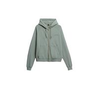 Superdry Damen Übergroße Essential Logo Raglan-Kapuzenjacke Lilienblatt Grün 44