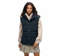Superdry Damen Übergroße Everest Weste ohne Kapuze Finster Marineblau L