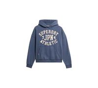 Superdry Damen Übergroßes Athletic Essentials Hoodie mit Applikation Mariner Marineblau 44