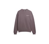 Superdry Damen Übergroßes Old School Tattoo Sweatshirt mit Rundhalsausschnitt Dunkles Felsgrau 38