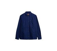 Superdry Damen Übergroßes The Merchant Store -Leinen-Hemdjacke Supermarineblau L