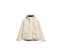 Superdry Damen Ultimative Windbreaker Jacke mit Kapuze Chateau Grau 40