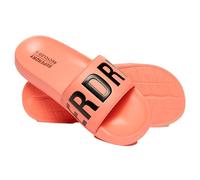 Superdry Damen Vegan Code Core Badesandalen Fusion Korallrot/Schwarz M