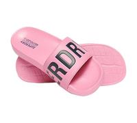 Superdry Damen Code Core Vegan Pool Slide Sweatshirt, Rosa Schwarz, S