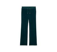 Superdry Damen Velours-Jogginghose mit weitem Bein Dunkles Piniengrün 36