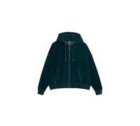 Superdry Damen Velours-Kapuzenjacke Dunkles Piniengrün 36