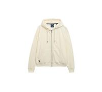 Superdry Damen Velours-Kapuzenjacke Wüstenknochen Wollweiß 44