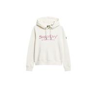 Superdry Damen Venue Hoodie in Metallic-Optik Ecru 36
