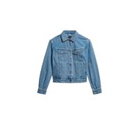 Superdry Damen Verzierte Jeansjacke Boston Vintage Blau 42