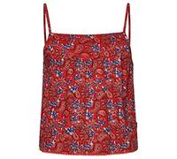 Superdry Womens Vintage Embellished TOP Trägershirt/Cami Shirt, Paisley Red AOP, S