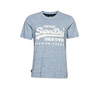 Superdry Vl Scripted Coll T-shirt 2XS LA Soft Blue Marl
