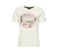 Superdry Damen Vintage Logo Narrative T-Shirt Wollweiß 34