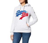 Superdry Damen VL SOURCE HOOD Hooded Sweatshirt, Glacier Grey Marl, M
