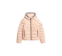 Superdry Damen Wattierte Fuji Steppjacke mit Kapuze Frappé-Beige 42