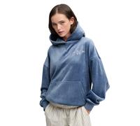 Superdry - Drop Needle Velour Kapuzenpullover lockere Passform vintage indigoblau - Gr. - 14