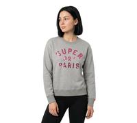 Superdry Damen Locker geschnittenes Sweatshirt mit Verzierung im College-Stil Grau Meliert 38