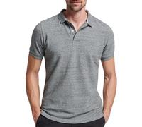 Superdry Erwachsene_Mann Polo LISO Kapuzenpullover, grau, Large