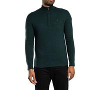 Superdry Ess LW Wollmischung 1/2 Reißverschluss Strickpullover, Grün M