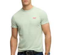 Superdry Essential Logo Embroidered Kurzarm-t-shirt L Cameo Green / Red