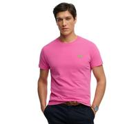 Superdry Essential Logo EMB Tee M1011245A Flash Pink/Fluro Green L