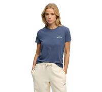 Kurzarmshirt SUPERDRY "SU-ESSENTIAL LOGO 90'S T SHIRT", Damen, Gr. XL, blau (mariner navy), Jersey, Obermaterial: 100% Baumwolle, unifarben, relaxed fit normal, Rundhals, Shirts, angenehmes Tragegefüh