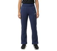 Sweathose SUPERDRY "ESSENTIAL LOGO LR FLARE JOGGER", Damen, Gr. M, N-Gr, blau (mariner navy), Jersey, Obermaterial: 100% Baumwolle, unifarben, slim fit lang, Hosen Sweathose (67705426-M) mariner navy