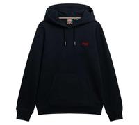 Kapuzensweatshirt SUPERDRY "Essential Logo Hoodie Hb", Herren, Gr. XXL, blau (eclipse navy), Sweatware, Obermaterial: 80% Baumwolle, 20% Polyester, unifarben, loose fit normal, Rippbündchen, Sweatshir