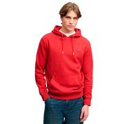 Kapuzensweatshirt SUPERDRY "Essential Logo Hoodie Hb", Herren, Gr. 3XL, rot (expedition rot), Sweatware, Obermaterial: 80% Baumwolle, 20% Polyester, unifarben, loose fit normal, Rundhals, Rippbündchen