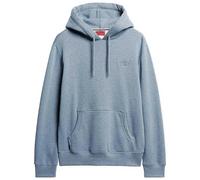 Superdry Herren Essential Hoodie mit Logo Blaugrau Meliert S