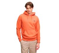 Kapuzensweatshirt SUPERDRY "Essential Logo Hoodie Hb", Herren, Gr. 3XL, orange (pumpkin orange marl), Sweatware, Obermaterial: 60% Baumwolle, 40% Polyester, unifarben, loose fit normal, Rundhals, Ripp