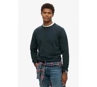 Superdry Herren Essential Logo Sweatshirt mit Rundhalsausschnitt Finster Marineblau S