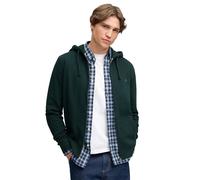 Kapuzensweatjacke SUPERDRY "ESSENTIAL SDCO LOGO ZIPHOOD", Herren, Gr. XXL, grün (heritage schwarz pine grün), angeraute Sweatware, Obermaterial: 60% Baumwolle, 40% Polyester, bedruckt, regular fit nor