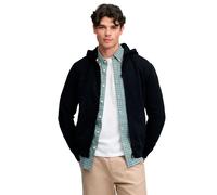 Kapuzensweatjacke SUPERDRY "ESSENTIAL SDCO LOGO ZIPHOOD", Herren, Gr. XL, schwarz (schwarz navy), angeraute Sweatware, Obermaterial: 60% Baumwolle, 40% Polyester, bedruckt, regular fit normal, ohne Au