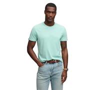 Rundhalsshirt SUPERDRY "ESSENTIAL SDCO LOGO EMB TEE", Herren, Gr. XL, grün (spearmint light grün, apricot), Single Jersey, Obermaterial: 100% Baumwolle, unifarben, regular fit normal, Rundhals, Shirts
