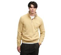 Superdry & Co Essential Serif Logo Half-Zip Sweatshirt, beige, Größe M
