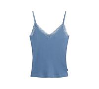 Superdry Damen Athletic Essential Lace Trim Cami Top Wedgewood Blau 10-12