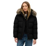 Steppjacke SUPERDRY "EVEREST 5 BAFFLE PUFFER JKT", Damen, Gr. L, schwarz, Web, Obermaterial: 100% Polyester, unifarben, casual, relaxed fit ca. Mitte Oberschenkel, Langarm, Jacken (65190002-L) schwarz