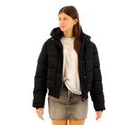 Superdry Bomberjacke Everest - Steppjacke, Damen, Slim Fit, Schwarz, 100% Polyester, Gr. L