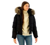 Superdry Damen Everest Hooded Bomberjacke Schwarz 38