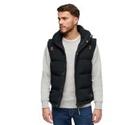 Superdry Herren Daunenweste Everest mit Kapuze Marineblau Gr. L