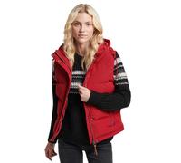 Superdry Damen HOODED EVEREST GILET A7 - Weste, Red,